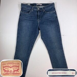 Levi's 311 Shaping Skinny Jeans Womens 31x30 Blue Medium Wash Stretch